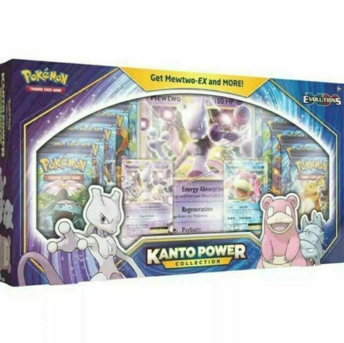 and Power Card Mewtwo-EX Collection Slowbro-EX Pokemon Kanto Trading Games
