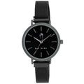 Magnetic Black Women's Face Rae ROBIN Clasp Dunn Sleek 33mm Mesh Watch Round