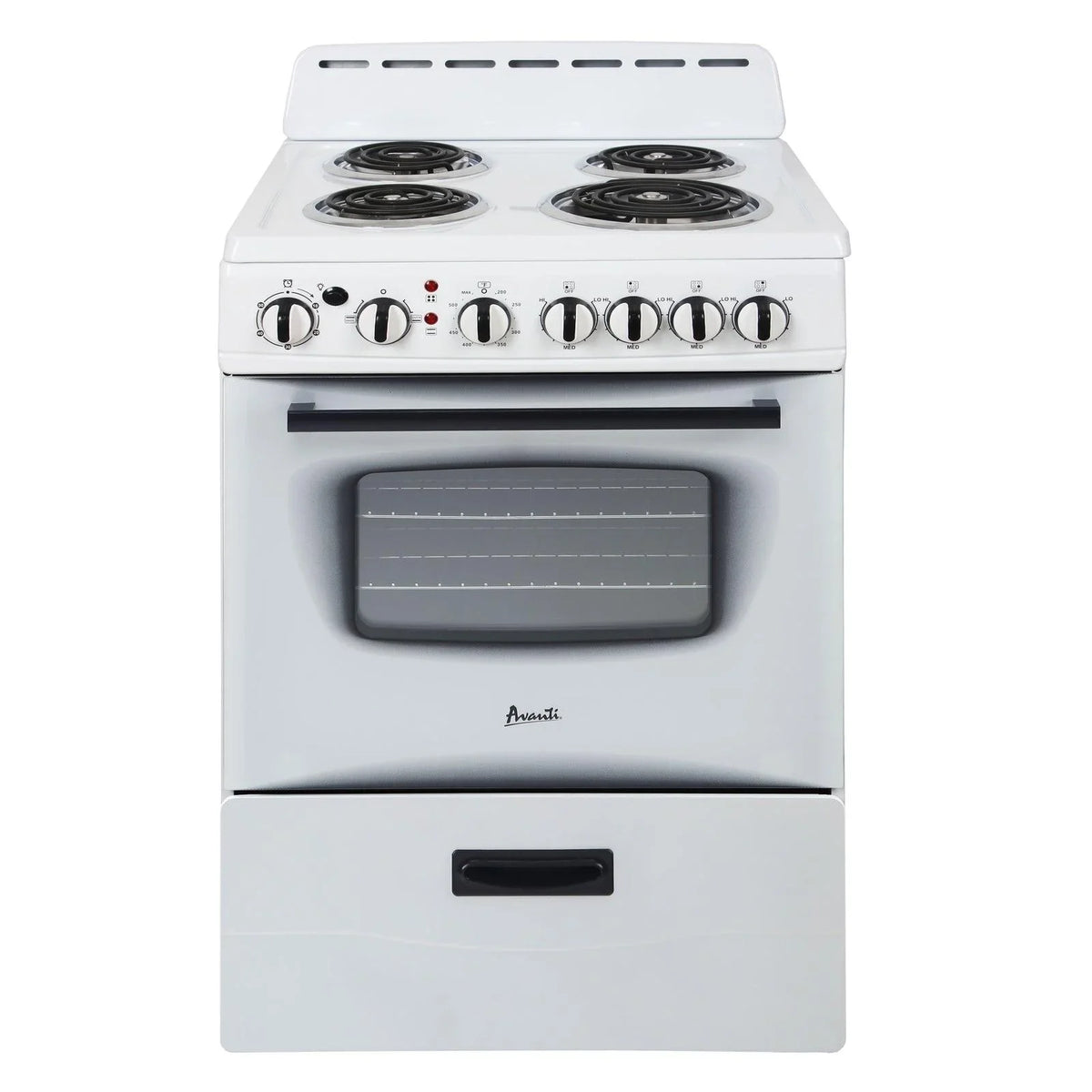 Inch - ERU240P0W Avanti Freestanding 24 Electric Range White