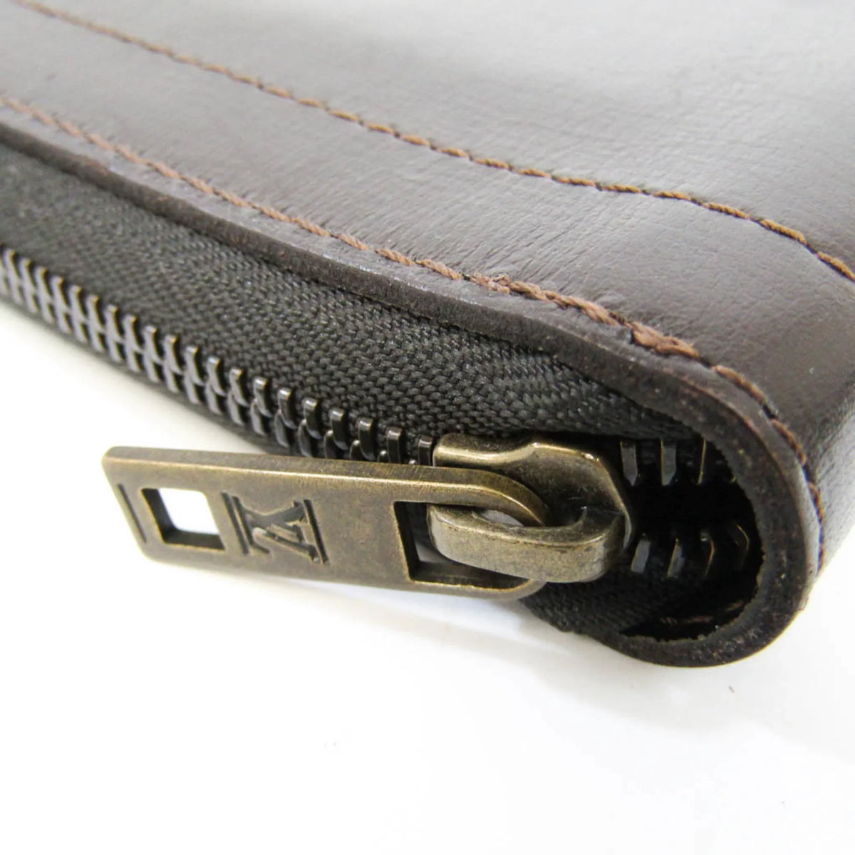 (bi-fold) M97025 Wallet Zippy Coffee Utah Organizer (Good) Pre-Owned Utah Men's Leather Long