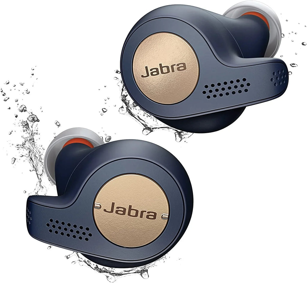 '- (Refurbished) Bluetooth blue/copper earphones Jabra Restored Elite 65t mic in-ear with - wireless - Active - True