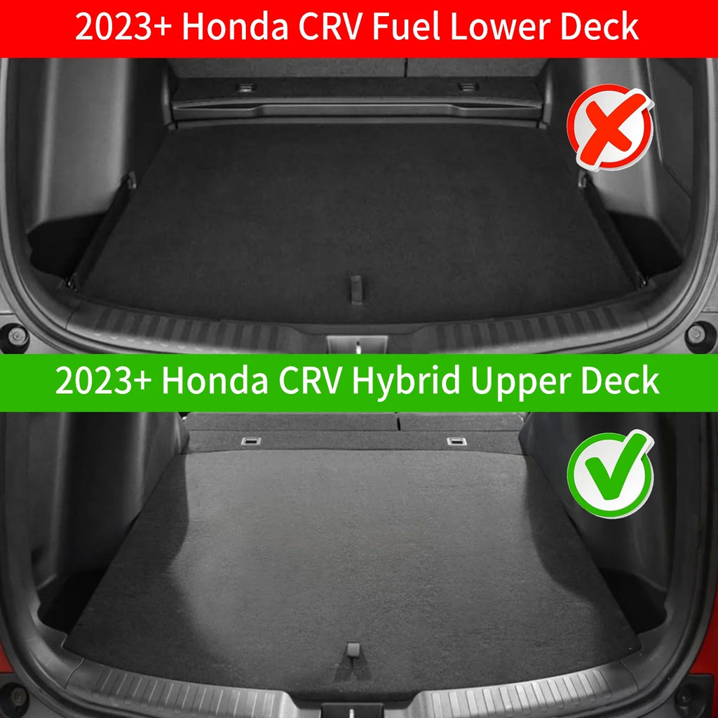 Hybrid 2024 (Upper Cargo Fit 2023 Liner Trunk Accessories Trunk Mat Liner 2023 CRV Honda Deck) CR-V