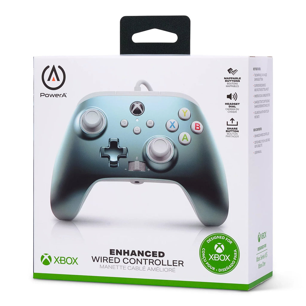 Controller PowerA - for Wired Ice Metallic Enhanced X|S Series Xbox