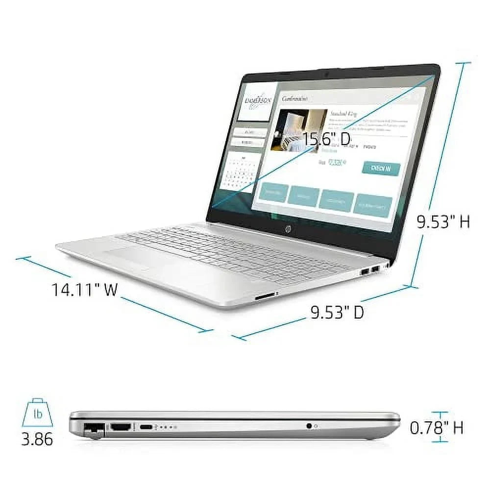 256GB Backlit HDMI 15.6" 4-Core i5-1135G7 8GB Intel 10 Silver NVMe Graphics WiFi Windows RJ45 Laptop SSD AC Xe Pro Webcam BT w/RE HD Keyboard Iris USB-C Touchscreen 2022 PC DDR4 HP Accessories