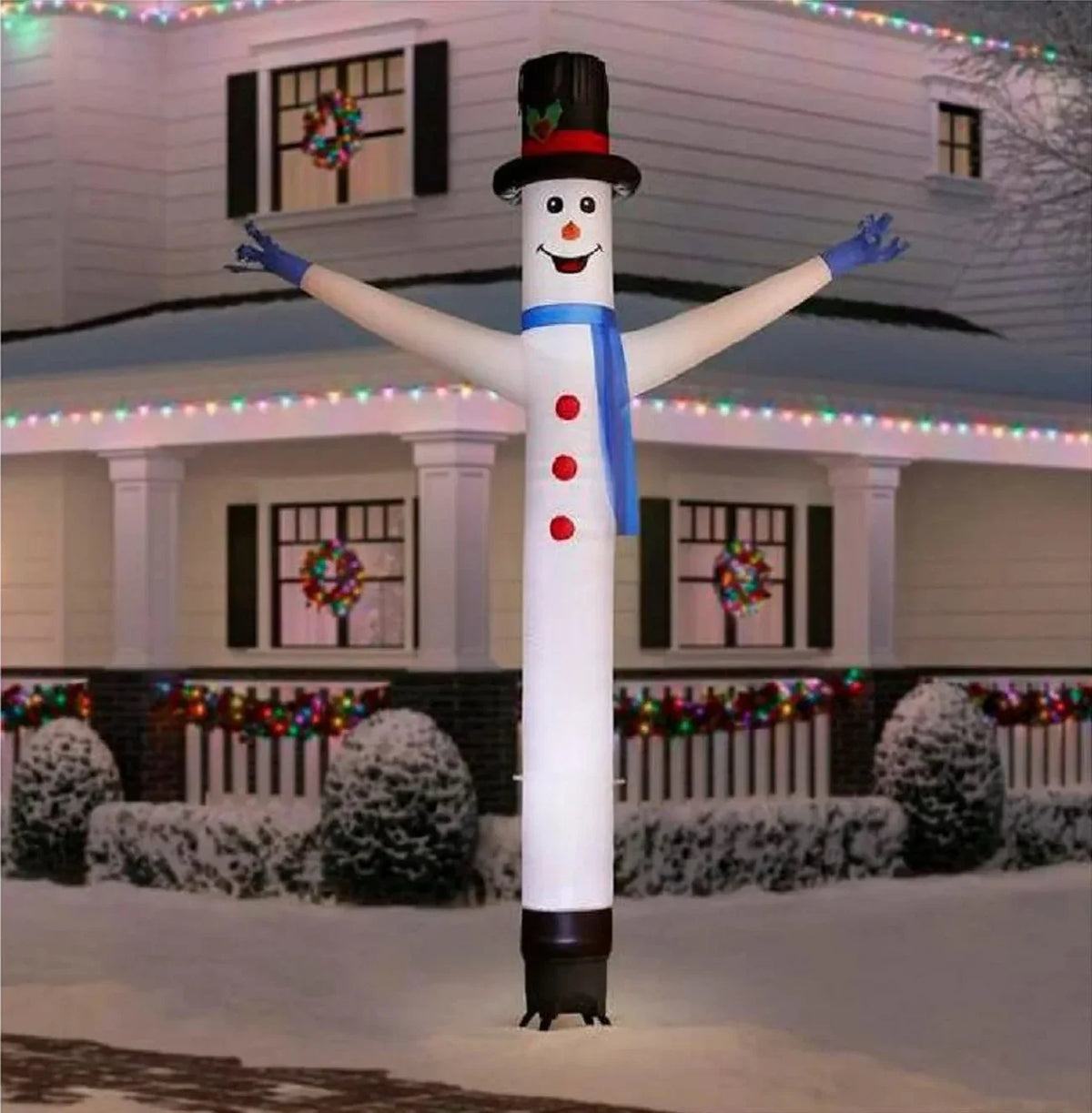 Snowman Wire 9070602 Jiggler White in. 144 Gemmy Jolly Inflatable,