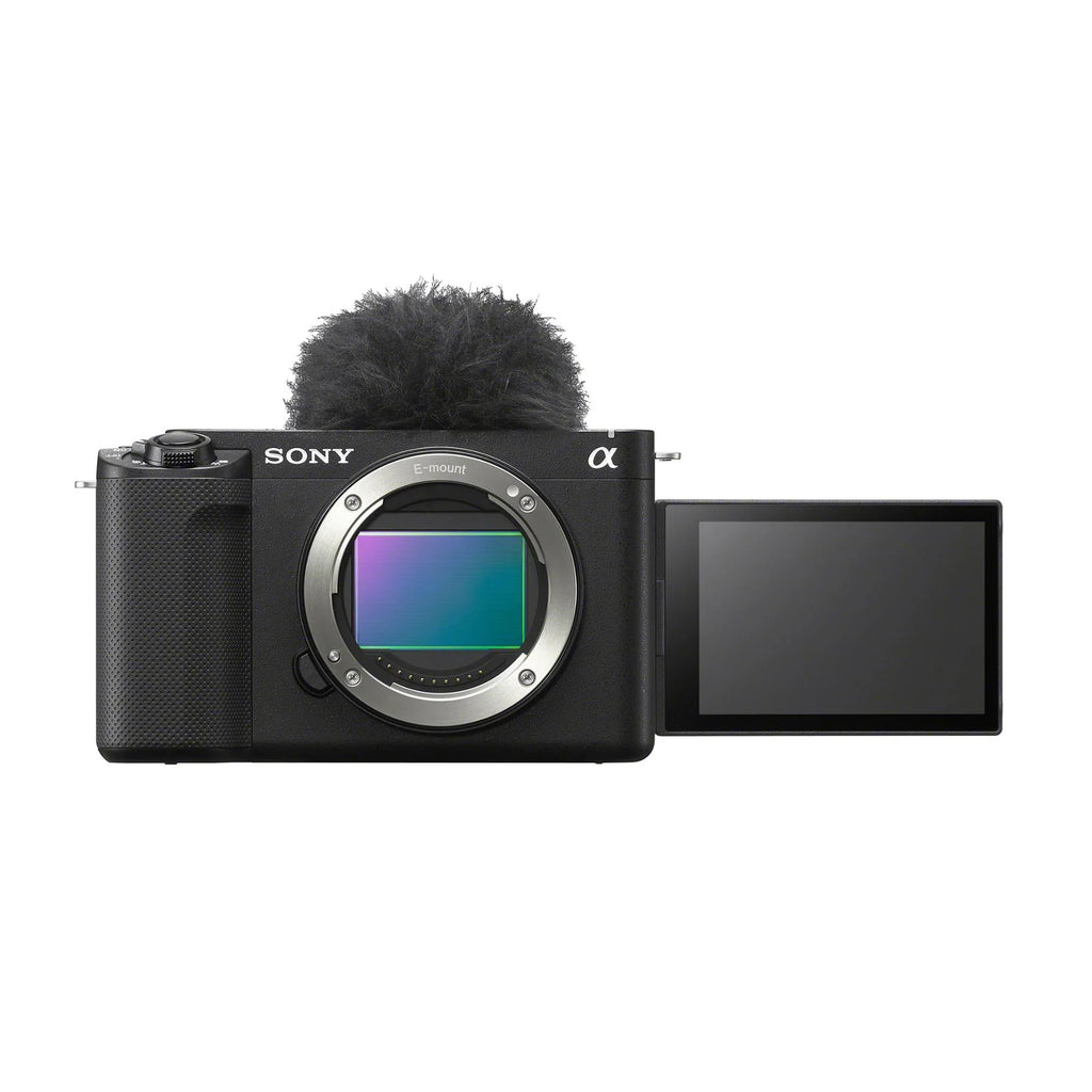 Alpha ZV-E1 Kit and Grip, 50mm Camera Mic (Black) with Mirrorless Lens,