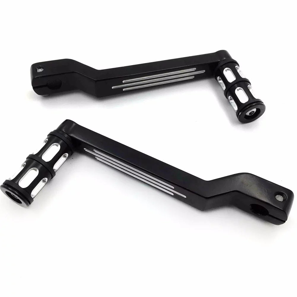 Glide 1988 Pegs Davidson w/ 009C- later Heel and Electra Shifter Aluminum Black For HTT- Shift design Toe Harley Levers