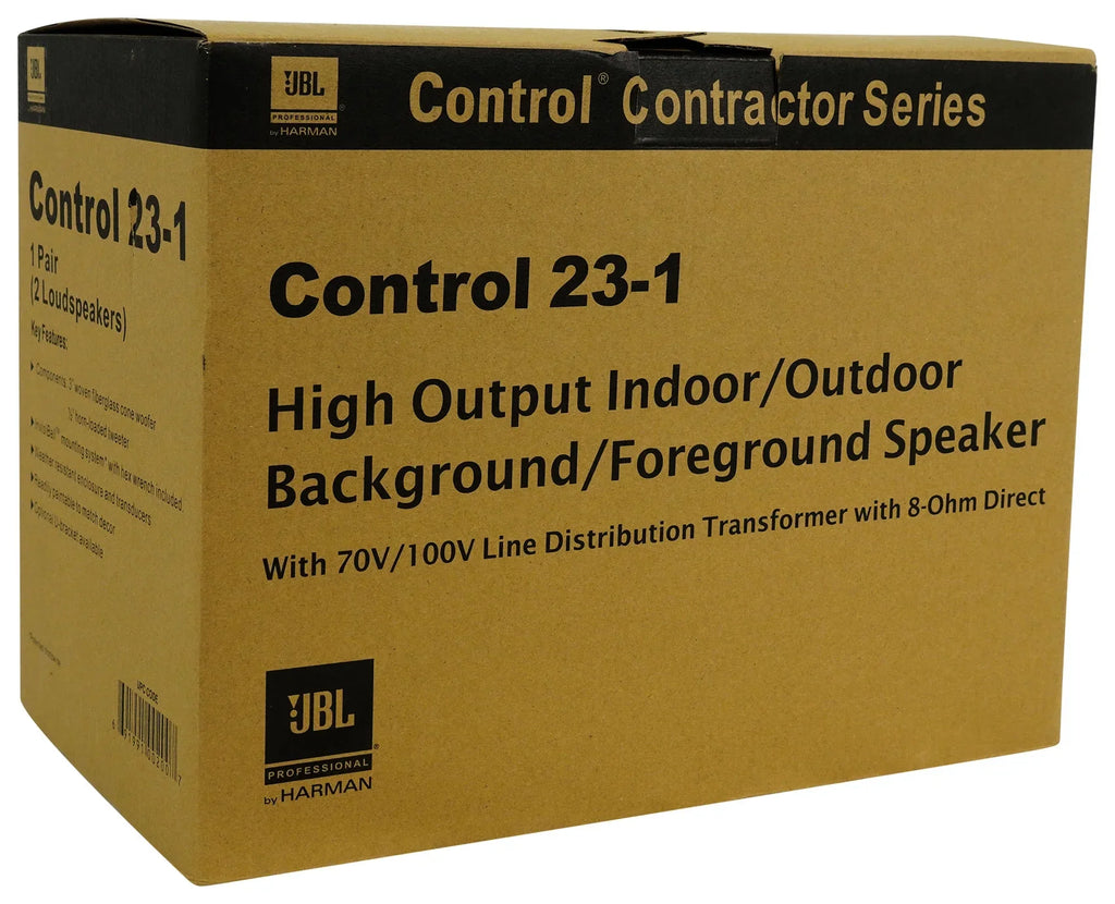 3" Black JBL + Speakers Commercial 70v Wall Amp 23-1 Indoor/exterior (4) Control