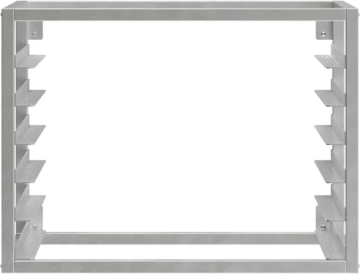 Rack 6 28" x Pan x Wall - Mounted 21". Fits Pans. Full-dimension Sheet Sheet/Bun 18"