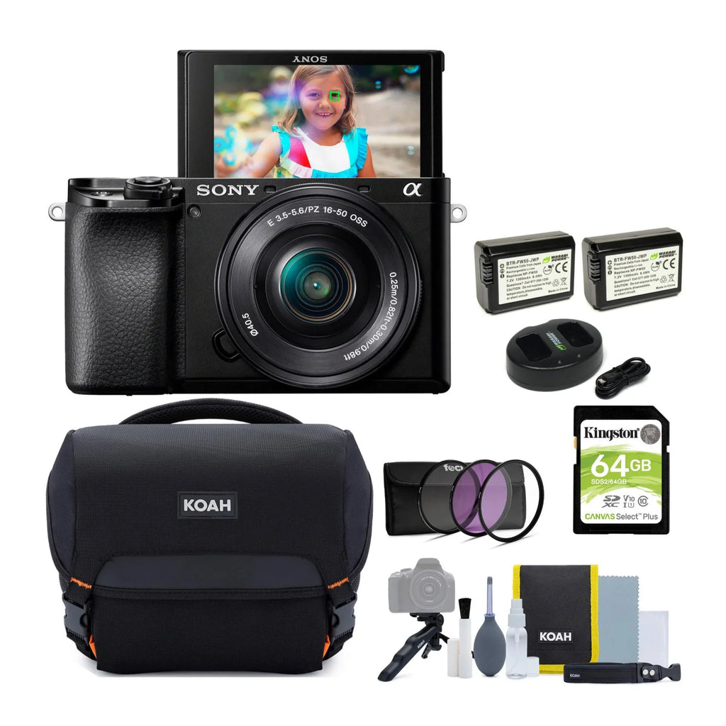 Bundle a6100 Camera APS-C Alpha Mirrorless Lens 16-50mm with