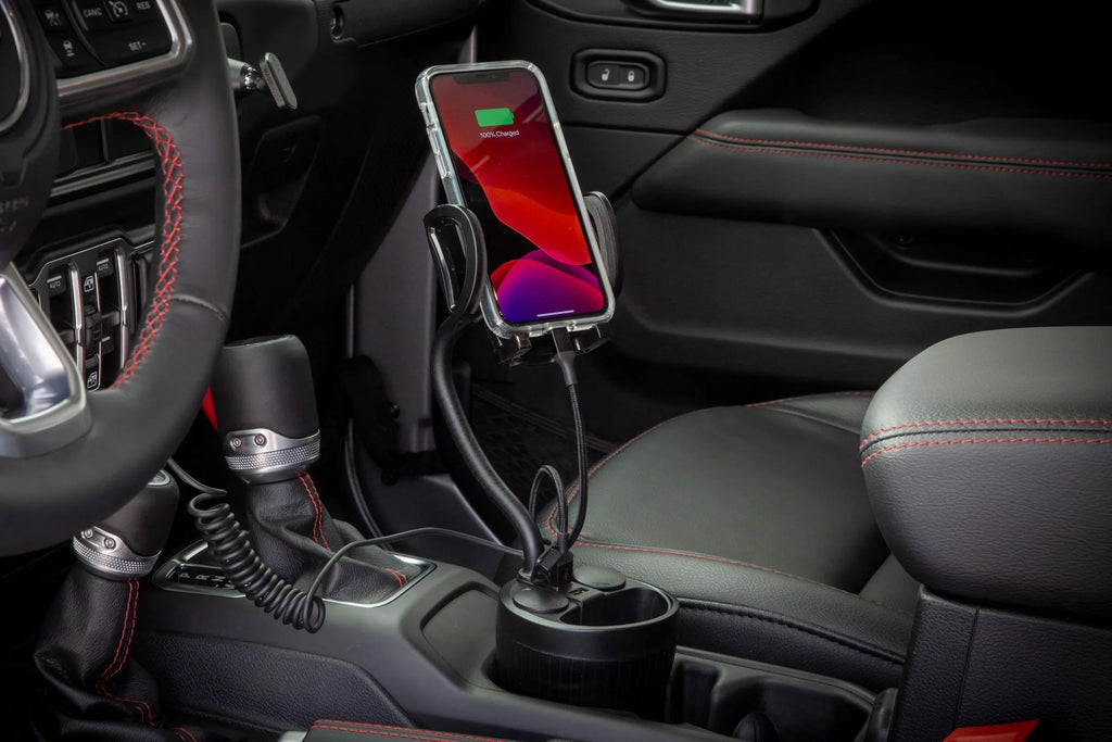 4” Car and Mount Holder Scosche Cup UH2PCUP Black Adjustable Arm Powerhub
