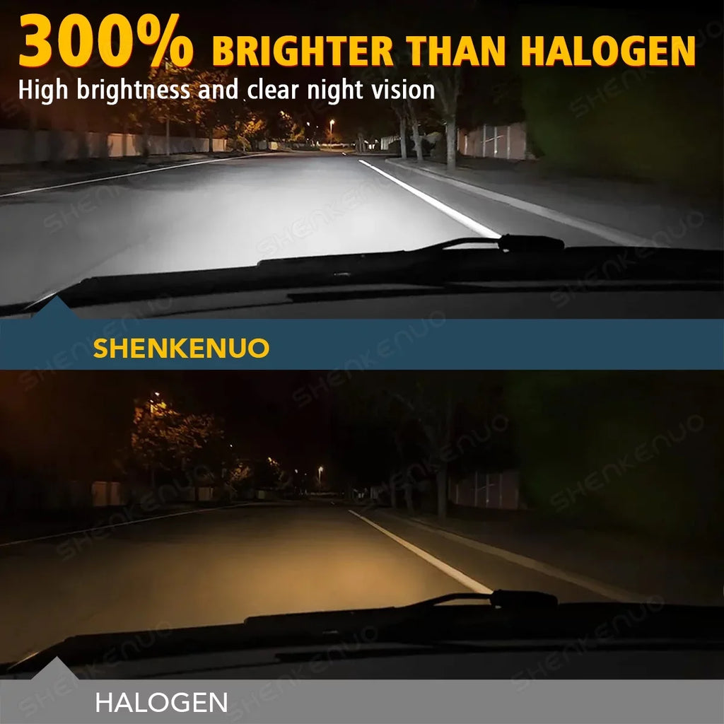 For White 9005+H11 2019-2022 Ram Bulbs LED Front Beam 1500 Low High Headlight