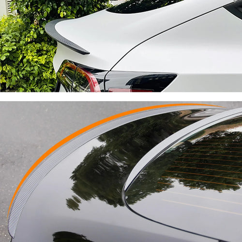 '- Carbon Lip Tesla Spoiler Rear For Fiber) 2023 3 Trunk 2017 (Matte Wing Model