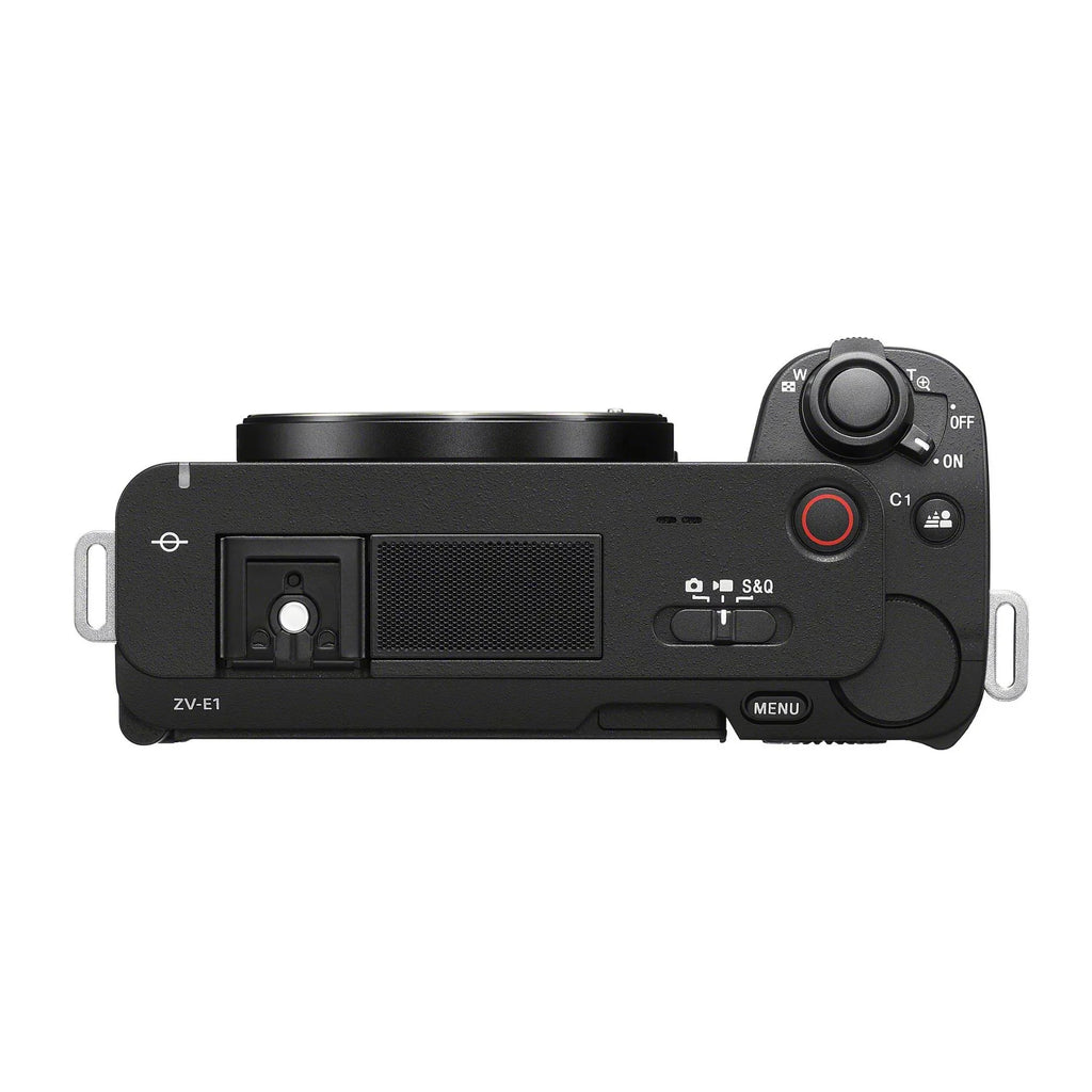 Alpha ZV-E1 Kit and Grip, 50mm Camera Mic (Black) with Mirrorless Lens,