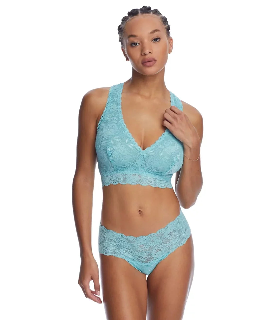 NWOT Curvy Racerback Never COSABELLA Large, Never Say Bra, Capri Blue US