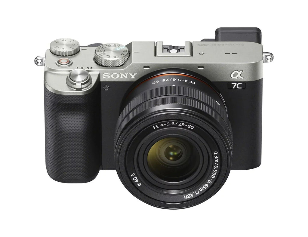(Silver) a7C FE Bundle with Alpha 28-60mm Camera Essentials Lens Mirrorless