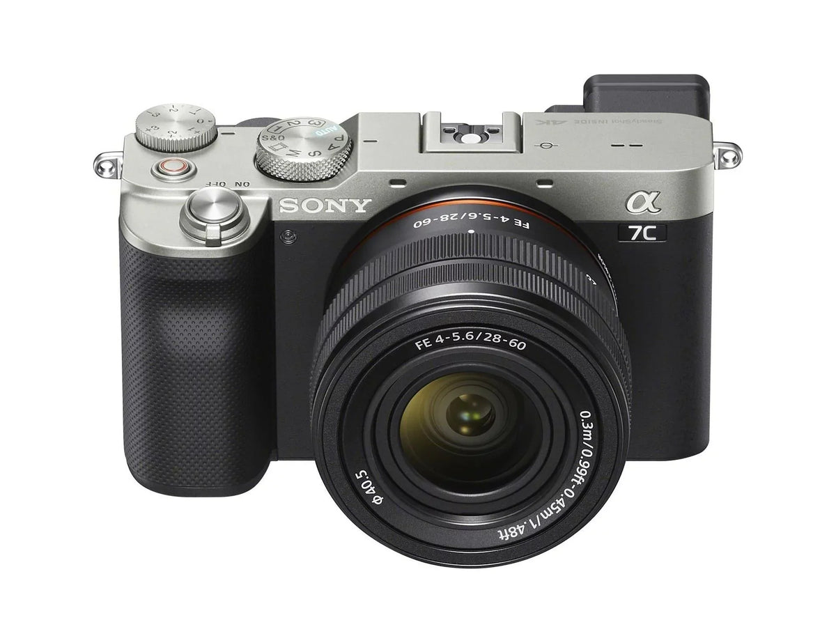 (Silver) a7C FE Bundle with Alpha 28-60mm Camera Essentials Lens Mirrorless