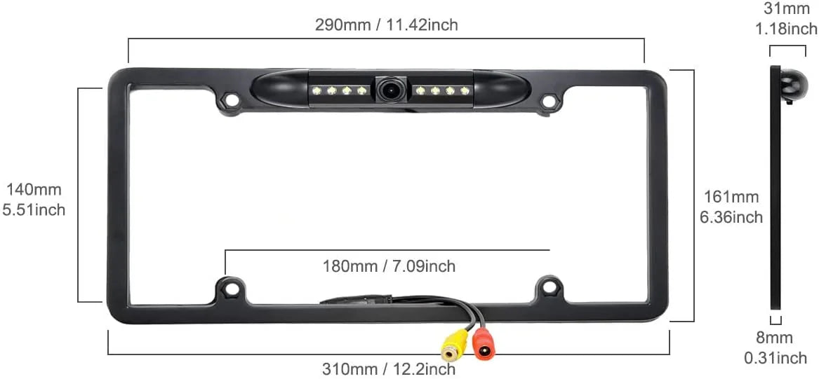 MVH-1400NEX Night Rear Vision View Black For Frame Color Camera Pioneer
