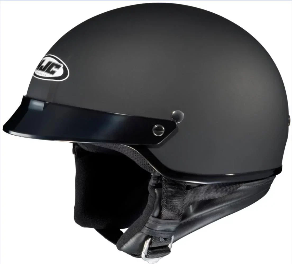 (Large, Helmet Solid Flat HJC CS-2N Black)