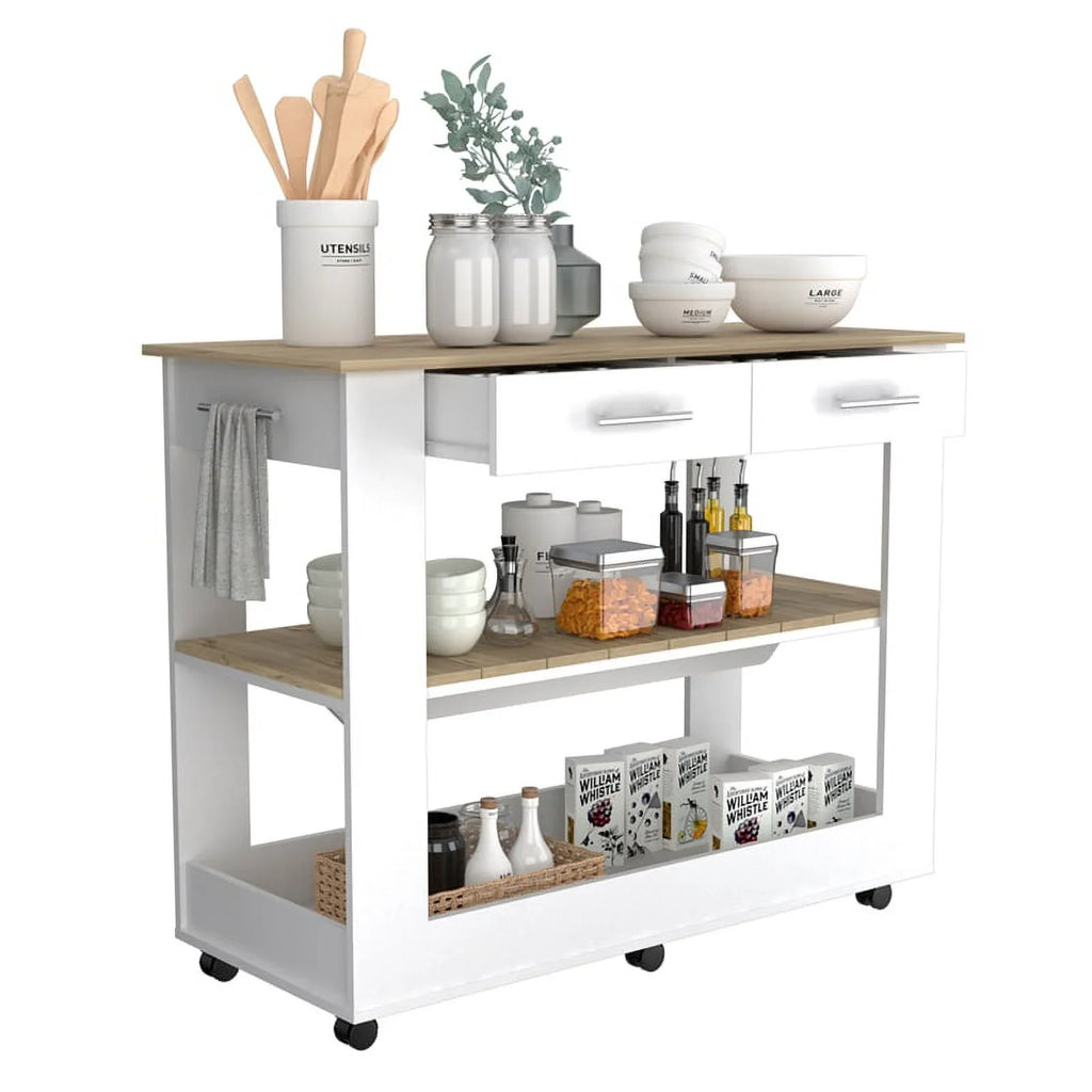 Square Home Island Utility with Wood and Set Kitchen 2-Piece Sink