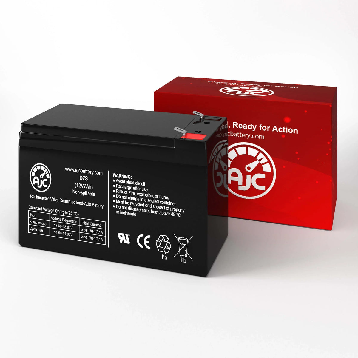 Brand AJC Pink Is Replacement Battery an Dirt Quad 25143061 Toy - Ride-On This 7Ah 12V Razor