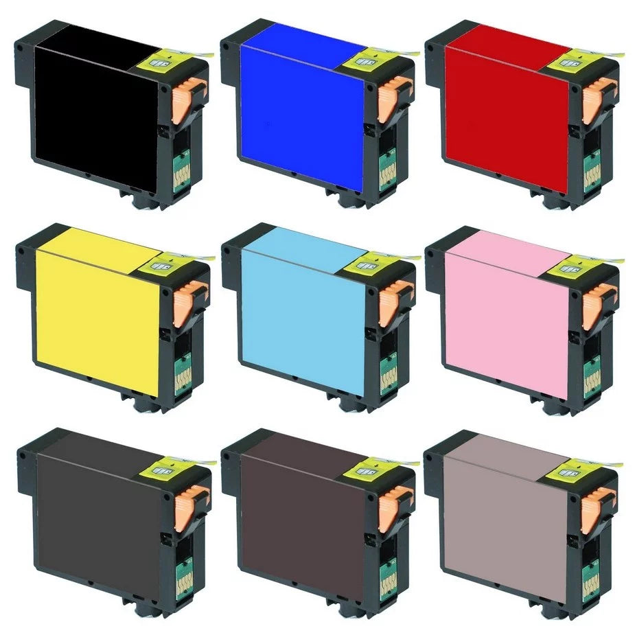 (NO. Replacement Pack PrinterDash 157) (T157120-4BCS-US) (PBK/C/M/Y/LC/LM/LBK/MBK/LLBK) R3000 Combo for Photo Stylus Inkjet