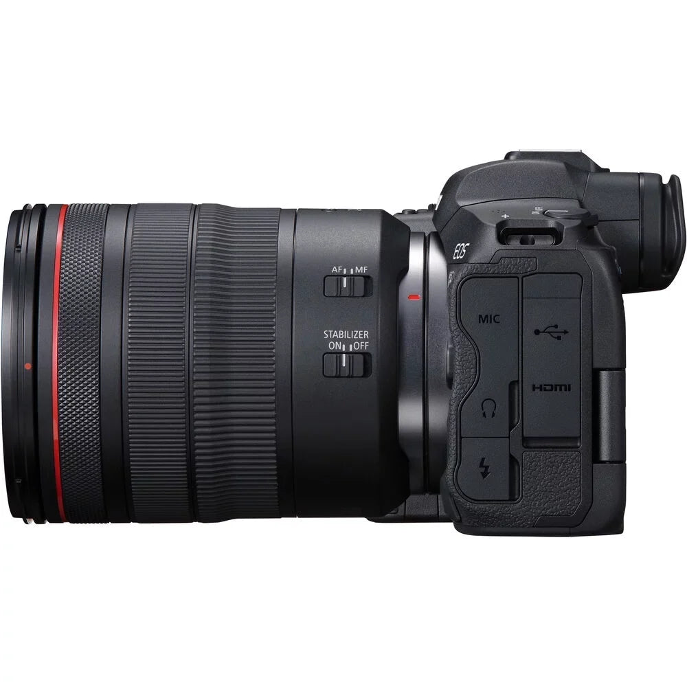 24-105mm Digital DEALER EOS Camera Canon with f/4L AUTHORIZED Lens Mirrorless R5