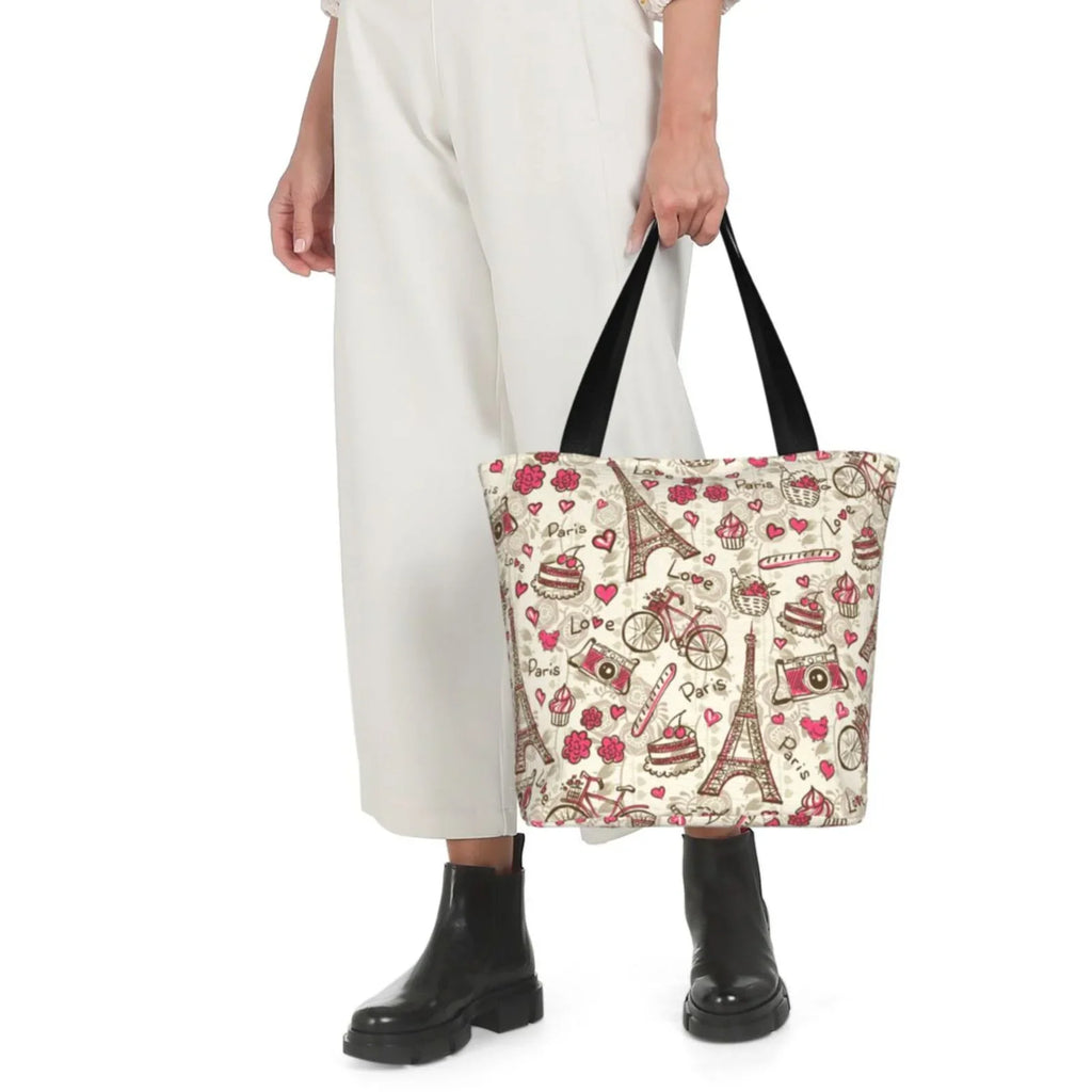 Handbags Hobos Bag,Shoulder Bag Capacity Tote Women'S Large Shopping Lukts Vintage Paris Bag
