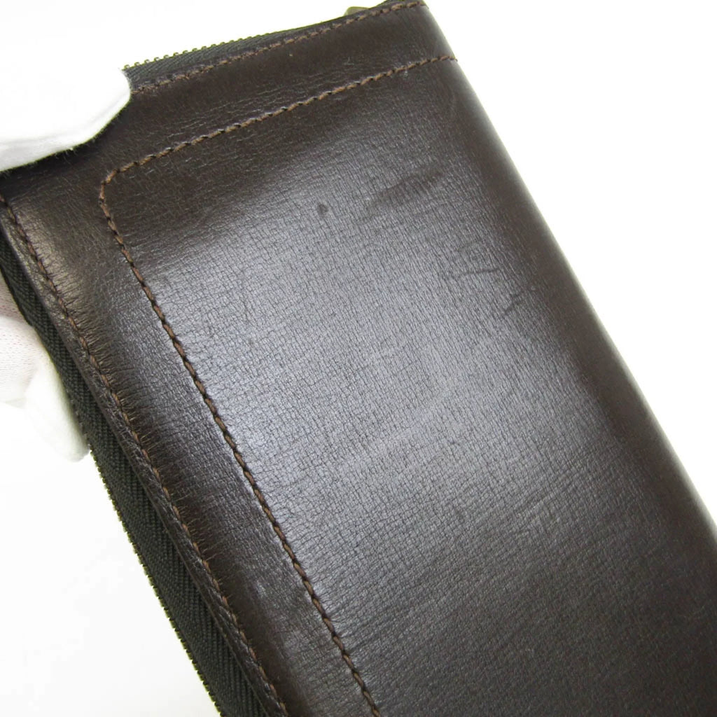 (bi-fold) M97025 Wallet Zippy Coffee Utah Organizer (Good) Pre-Owned Utah Men's Leather Long