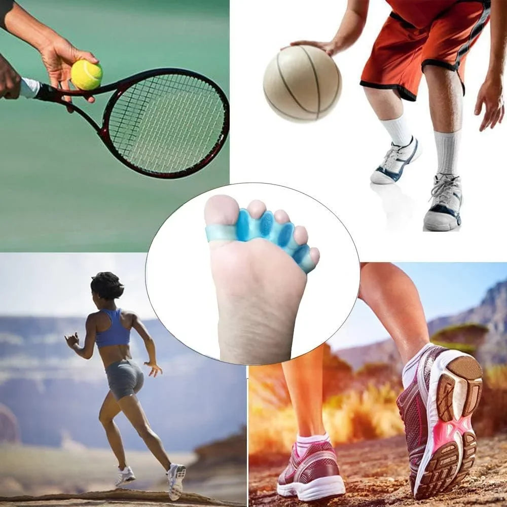 Walking Relief, Dancing and Alignment Toe for Gel and 4Pcs Women Men Spacer & Toe for - Separators Yoga, Stretcher Bunion Toe