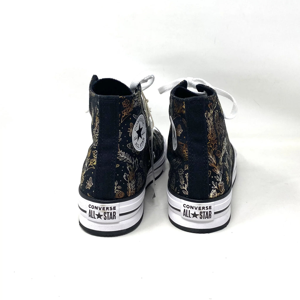 Top Sneakers Converse Women's A01511C Canvas High Kids Black Platform Lift CTAS