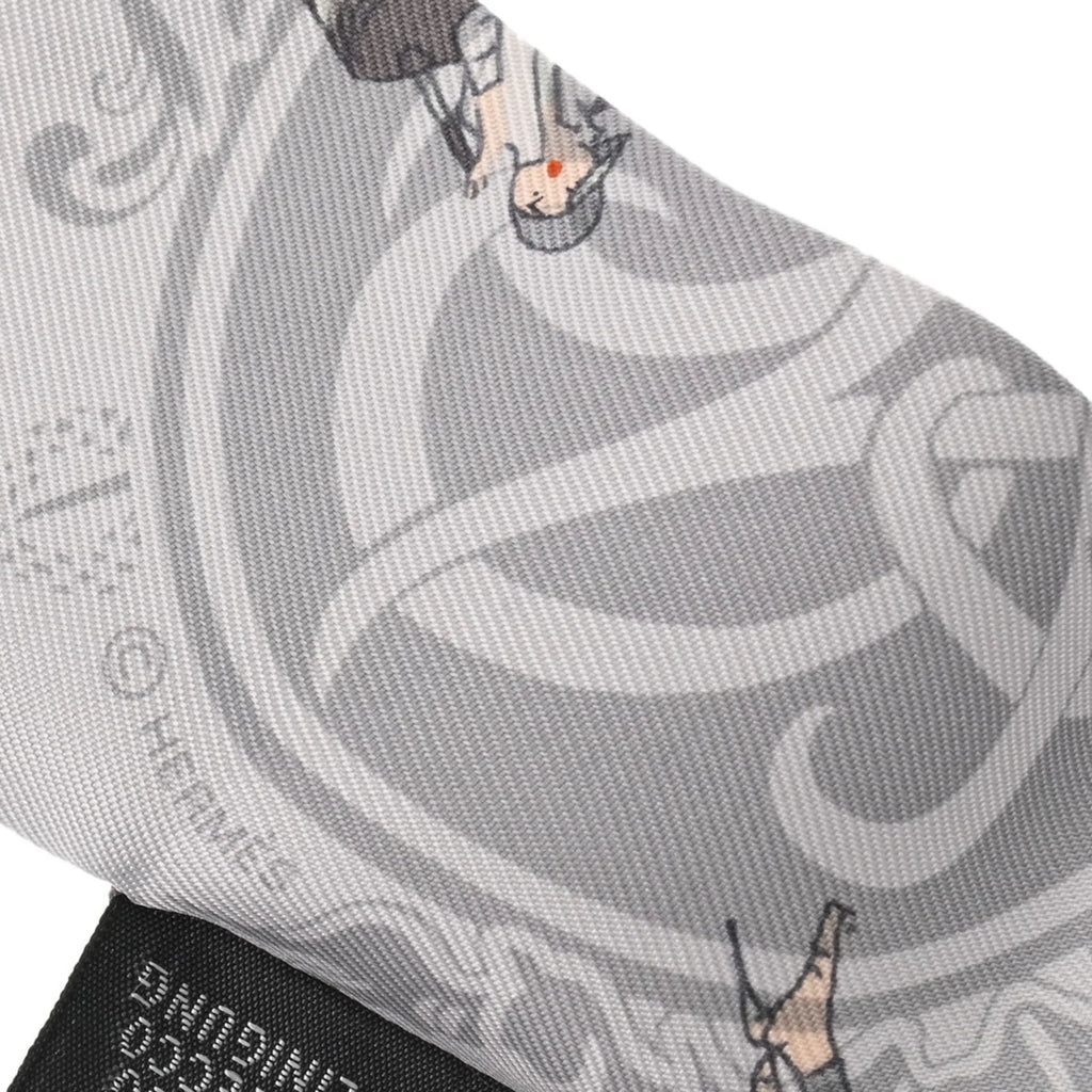 Pre-Owned EX-LIBRIS HERMES Silk Twilly 100% Women's Muffler Grey (Good) Scarf PARISIENNES LES