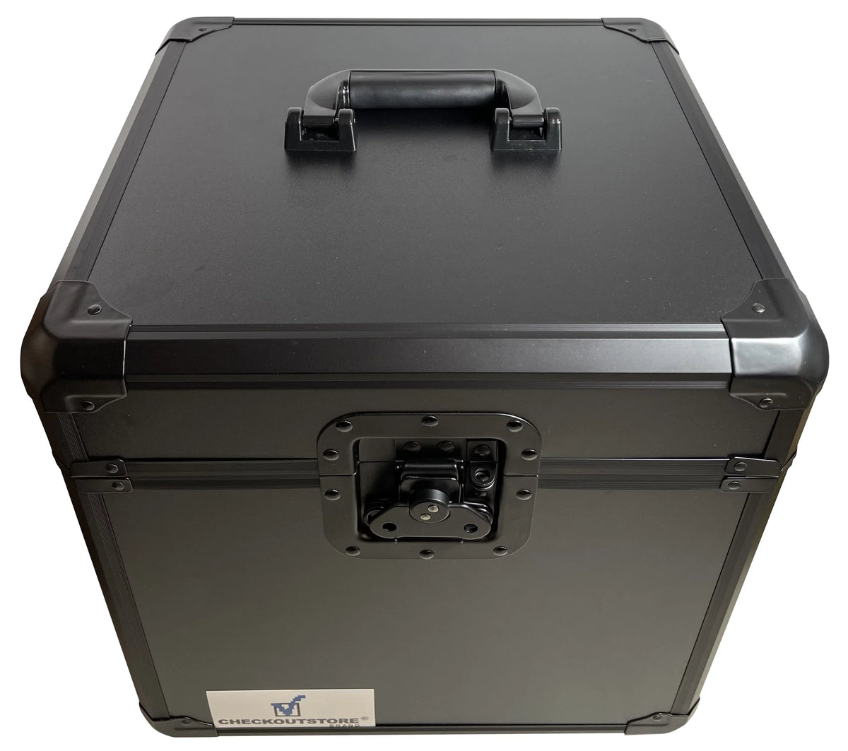 LP CheckOutStore Box Limited Storage Records) Aluminum (Holds 100 Vinyl 12" Black Record