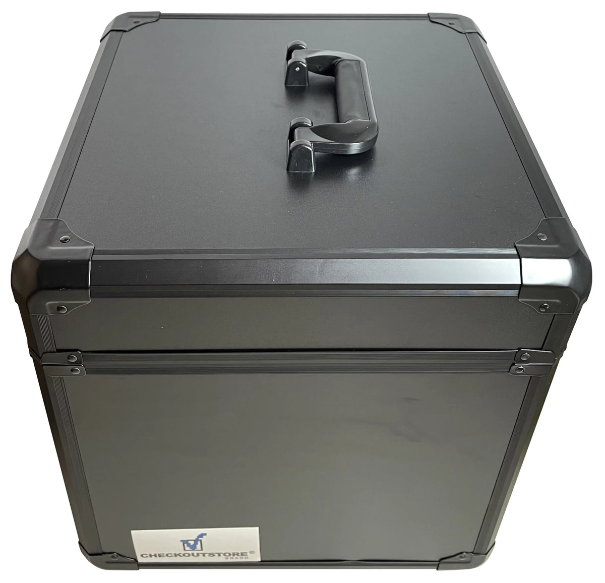 LP CheckOutStore Box Limited Storage Records) Aluminum (Holds 100 Vinyl 12" Black Record