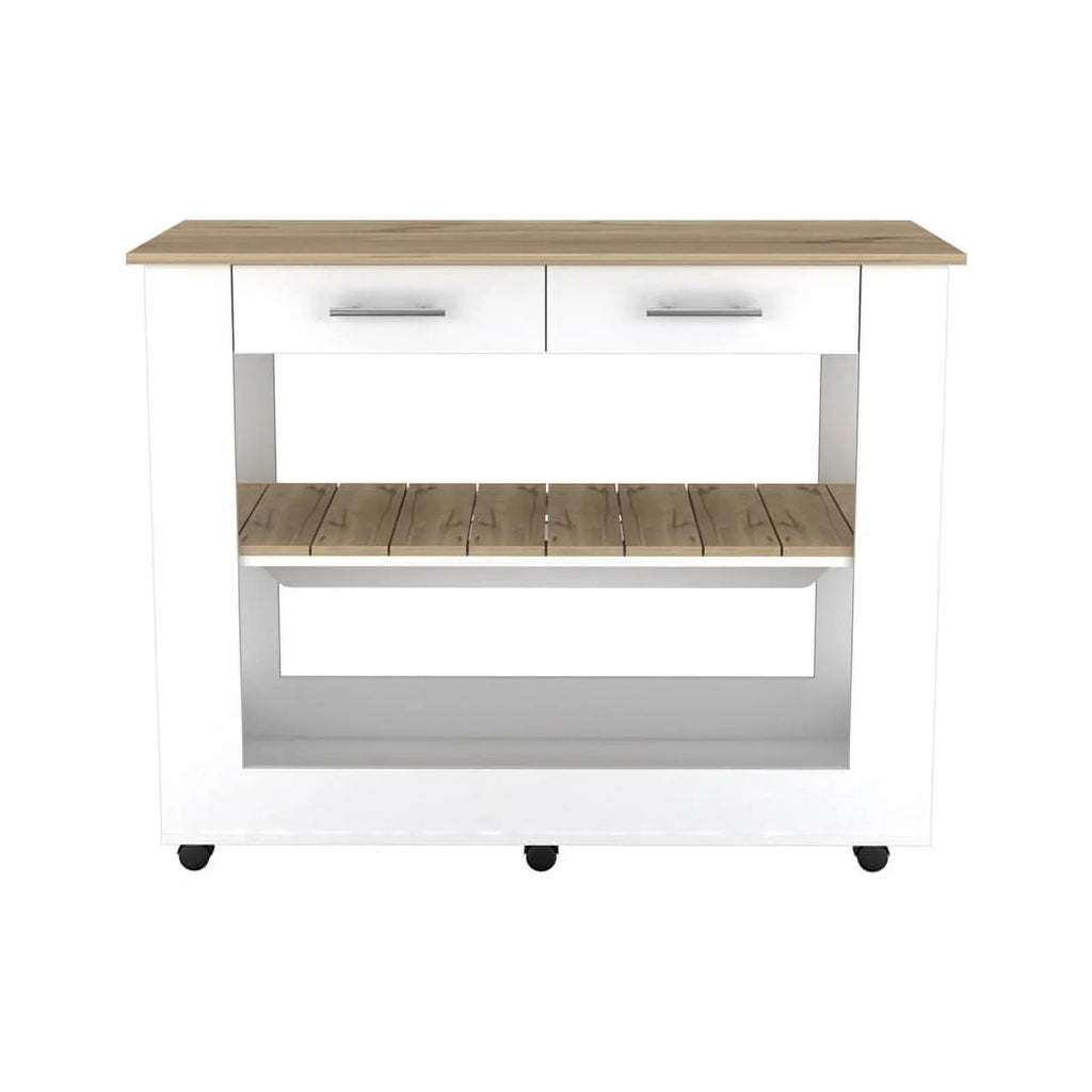 Square Home Island Utility with Wood and Set Kitchen 2-Piece Sink