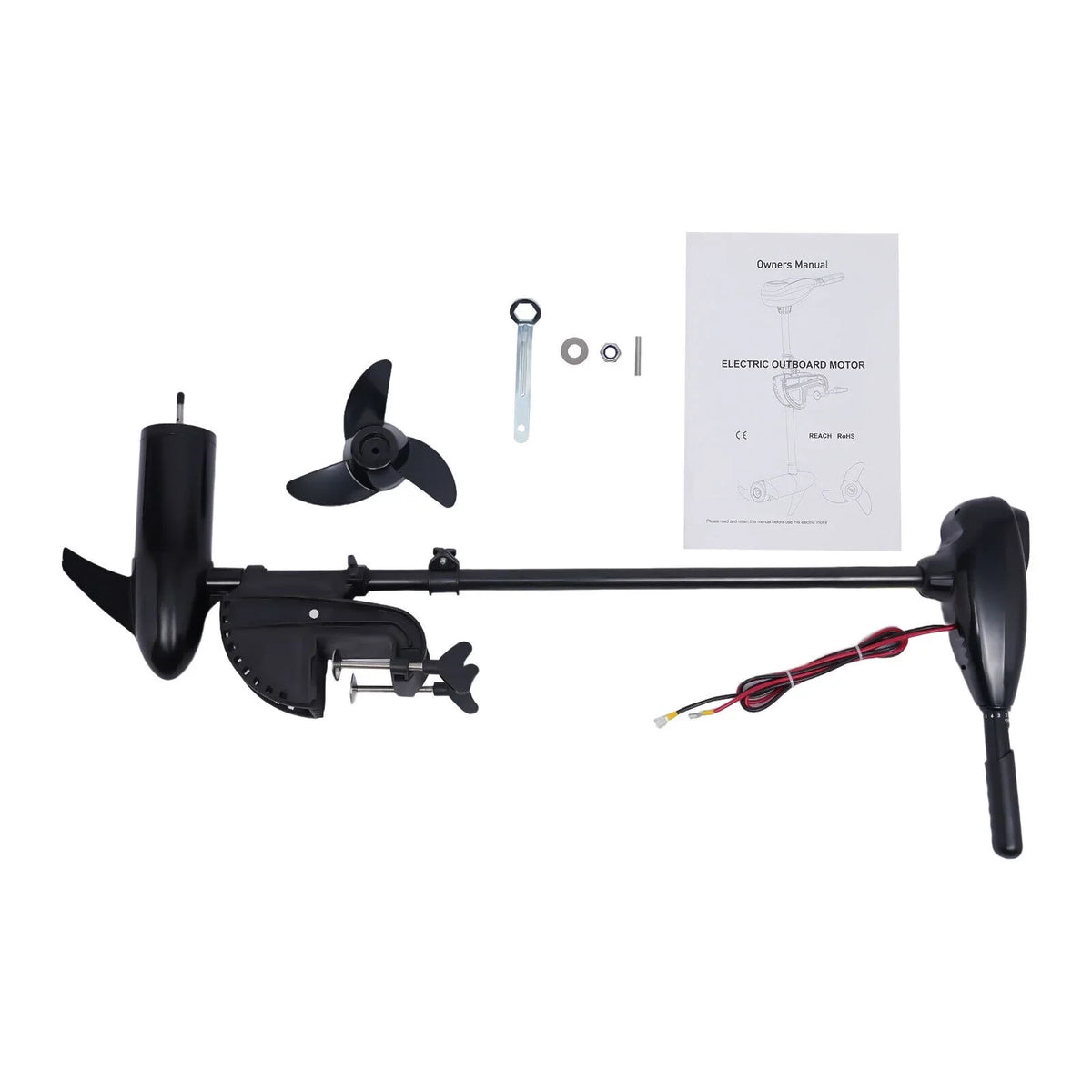 1.2HpThrust Outboard Boat Engine Fishing 12V 80Lbs Motor Motor Electric Trolling