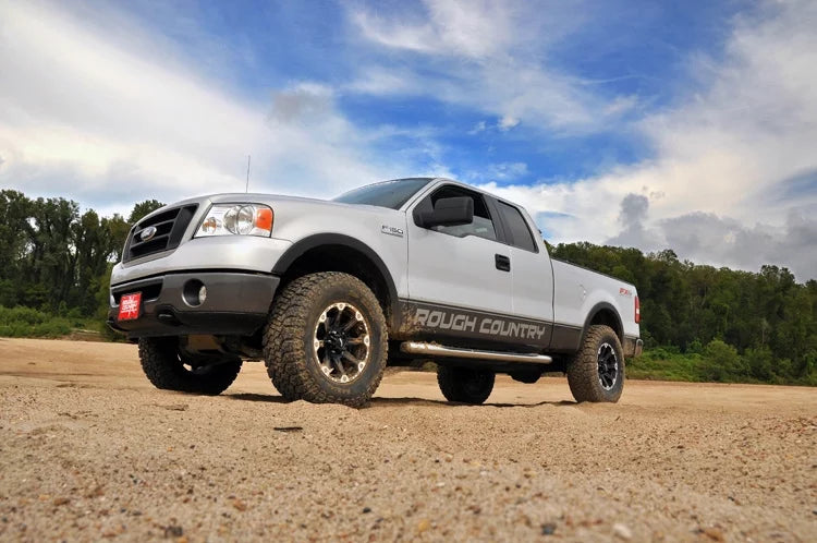 Kit / Country Suspension 4WD Lift Bar Blocks Torsion | 1997-2003 Leveling N3 Rough 47430 F150 | 2.5" | Shocks (fits)
