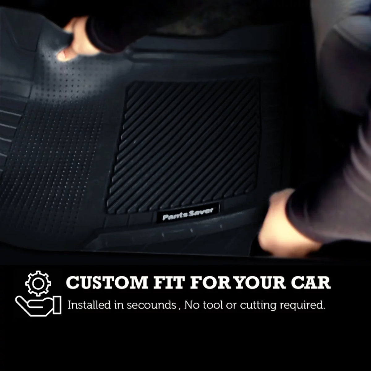 (Gray) Weather Car Mats for Floor Protection Mats Custom G70 2018-2023 PantsSaver Genesis All Fit