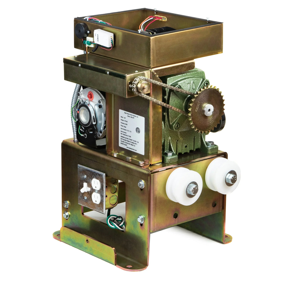 1-HP to Fail-Secure DM Gate 2000 50' lbs Capacity & Open) Eagle 3500 APT (Crank Operator Slide Dual