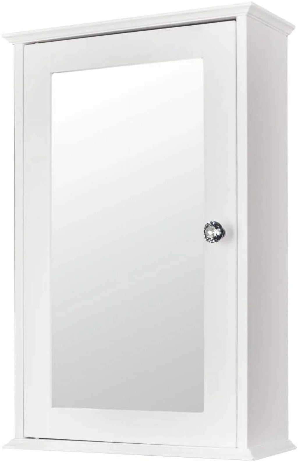 Organizer Bathroom Storage Door 2 White Single Wall Adjustable Mount BSL Cabinet with and Medicine Shelves Cabinet Mirrored