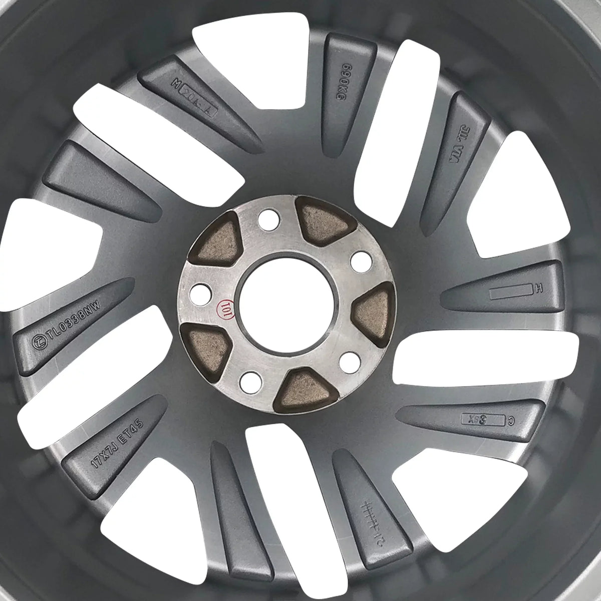 Wheel Honda Twisted 17" Replacement Single x Automotive spoke Silver grade Velospinner Rim for 64069A 2015, CR-V OEM 2016 New 7" Alloy Brand