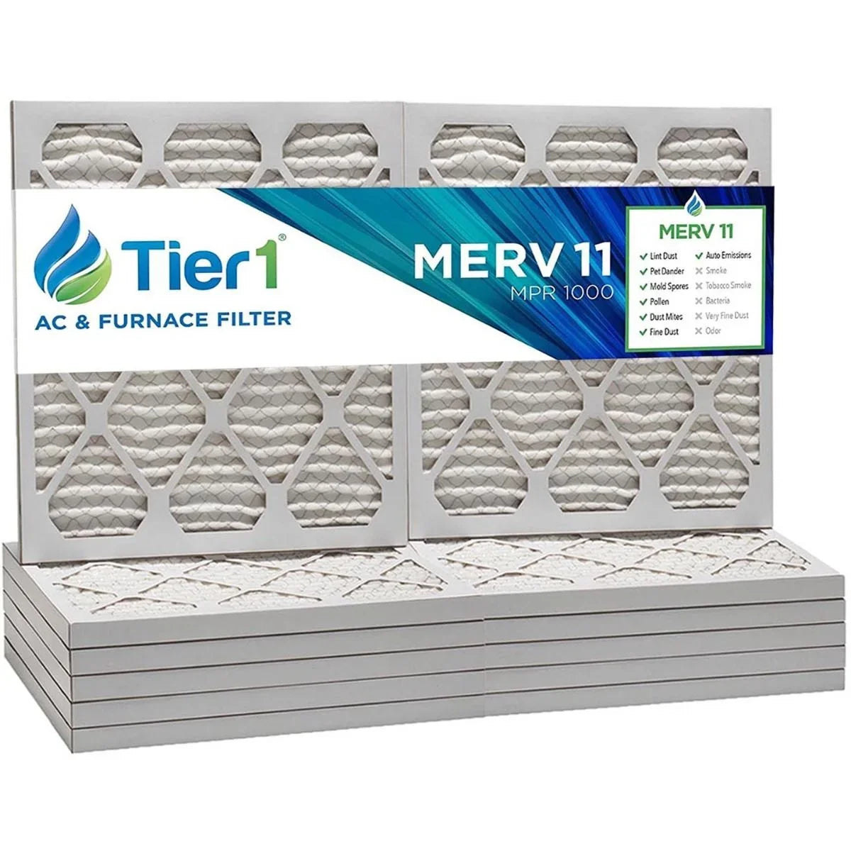 11 - Filter Pack Furnace Air/ 6 Tier1 Merv Pleated 20x30x1