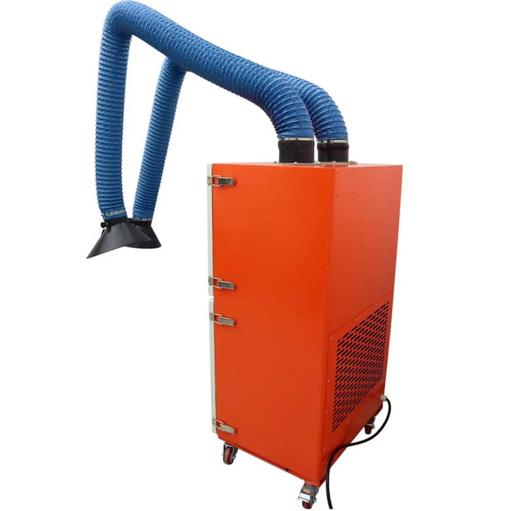 220V Smoke INTBUYING Purifier Dual Fume Extractor Welding Arm Mobile