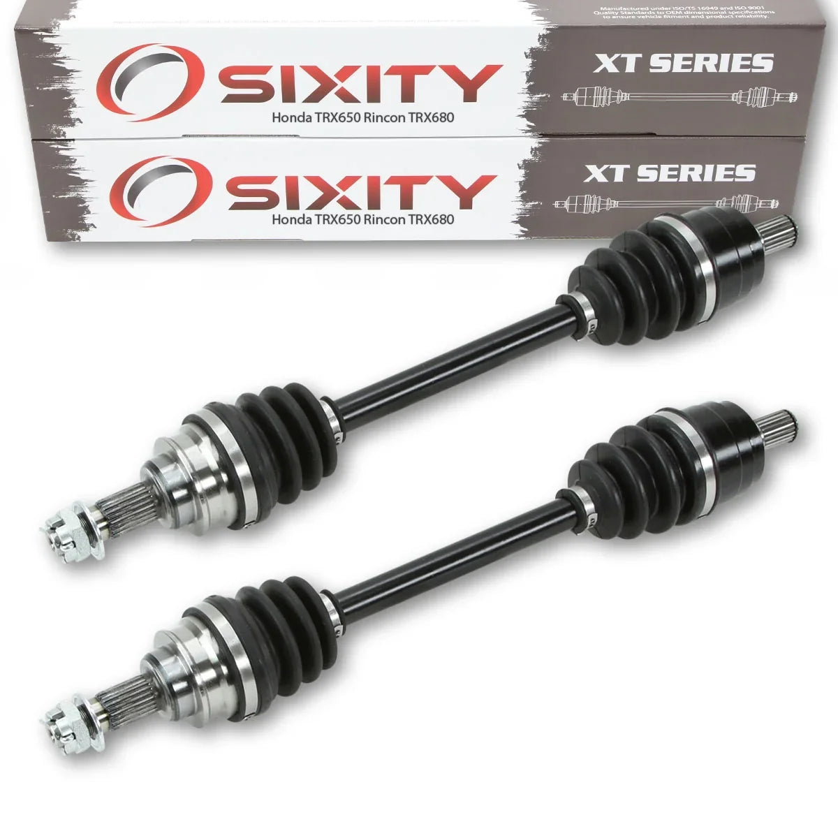 Left 2006 CV 2008 compatible 2010 2007 Rear 2005 Axles 2015 TRX650 Honda Right Sixity 2009 2016 2014 Pair XT 2012 2013 TRX680 & 2011 with Rincon
