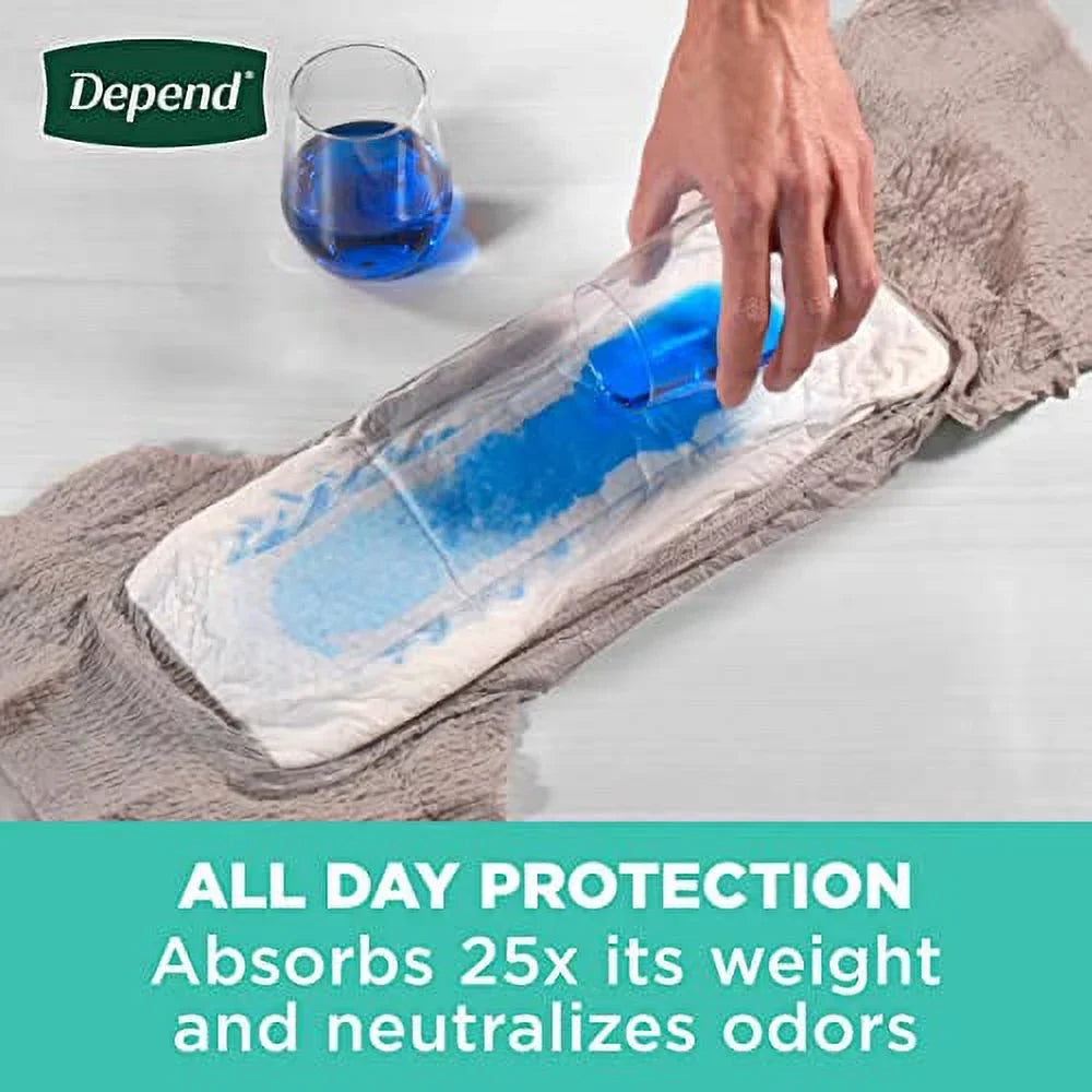 (Formerly Protection Fit-Flex), Incontinence Depend for Underwear Maximum, Fresh May Men Packaging 26 Disposable, Extra-Large, Vary Grey, Count, Depend Adult