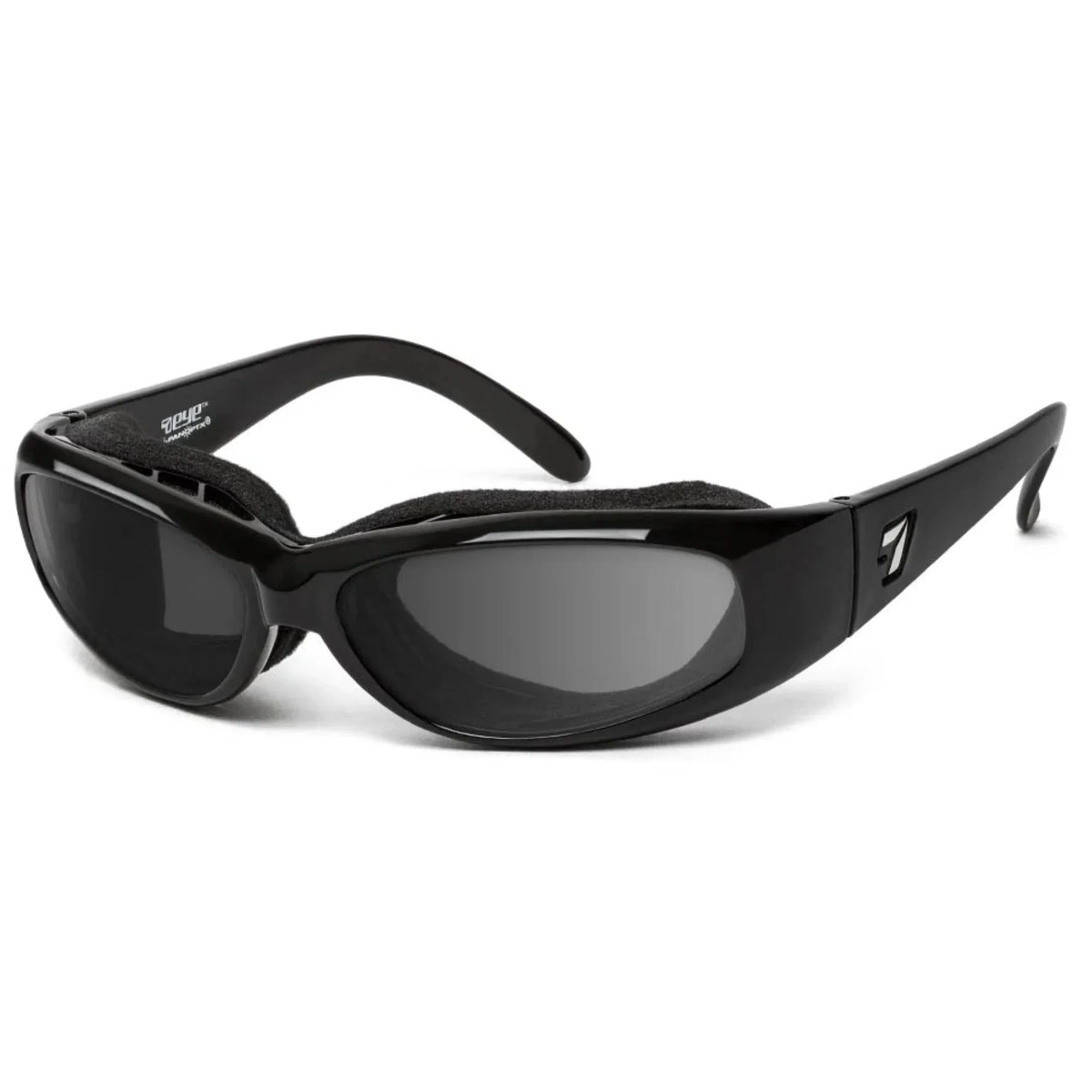 Photochromic Glossy Sunglasses, Chubasco Extra 7 Dark Lens, Black Eye DARKshift
