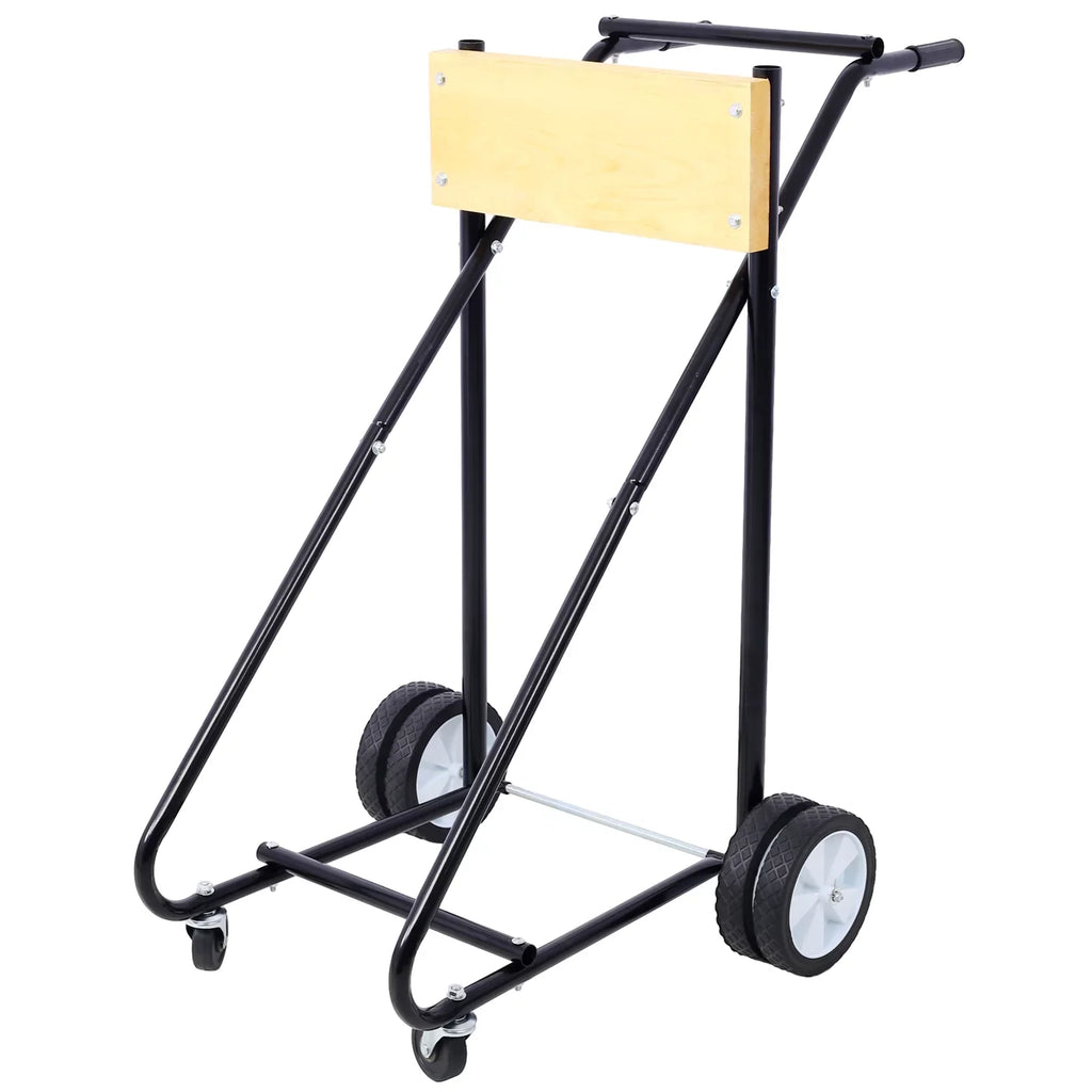 Boat Outboard Steel Easy Stand, with Wheels Capacity, and Mobility 315lbs Garage for Storage Perfect for Maintenance Motor -