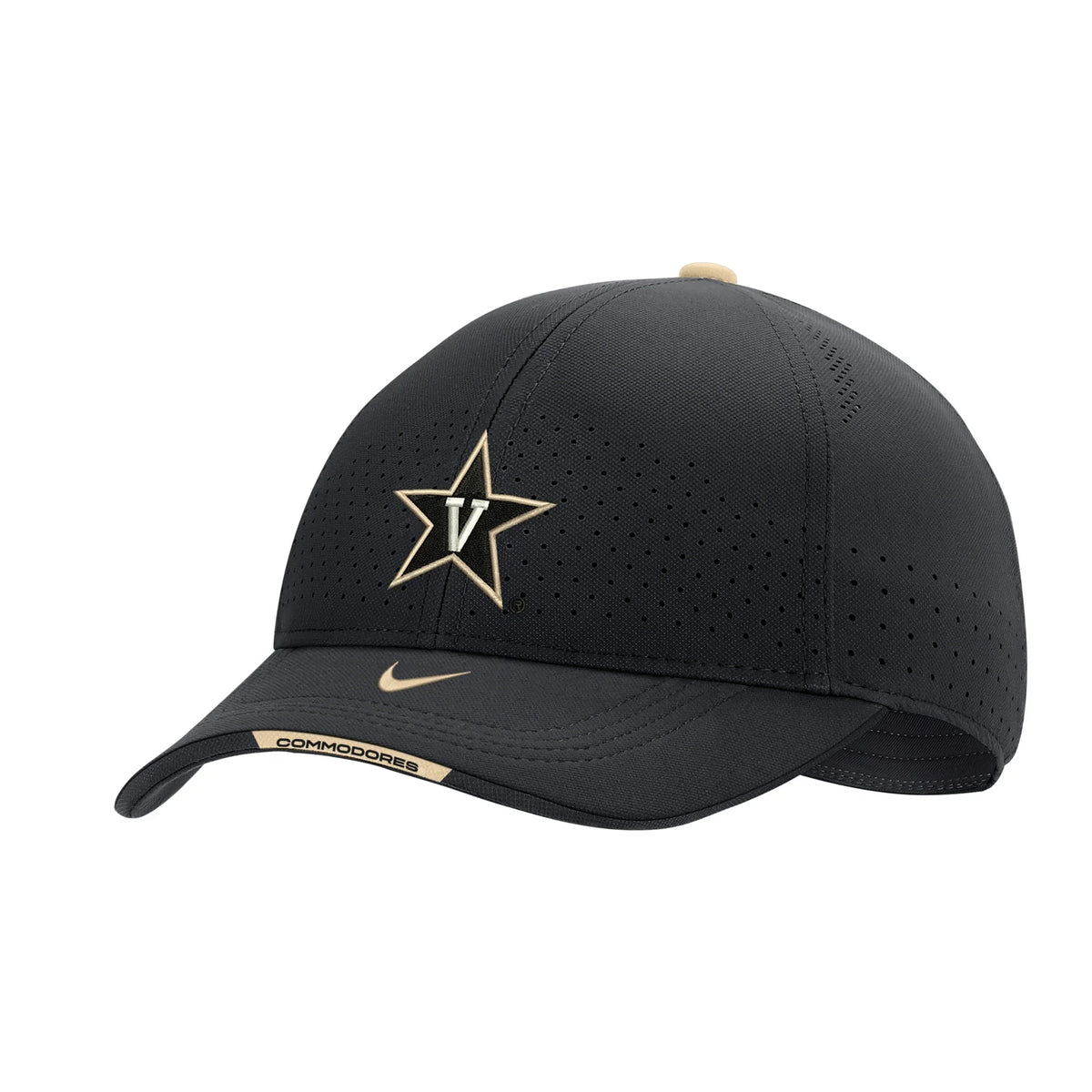 2022 Performance Hat Adjustable Vanderbilt Commodores Black OSFA Sideline - Men's Legacy91