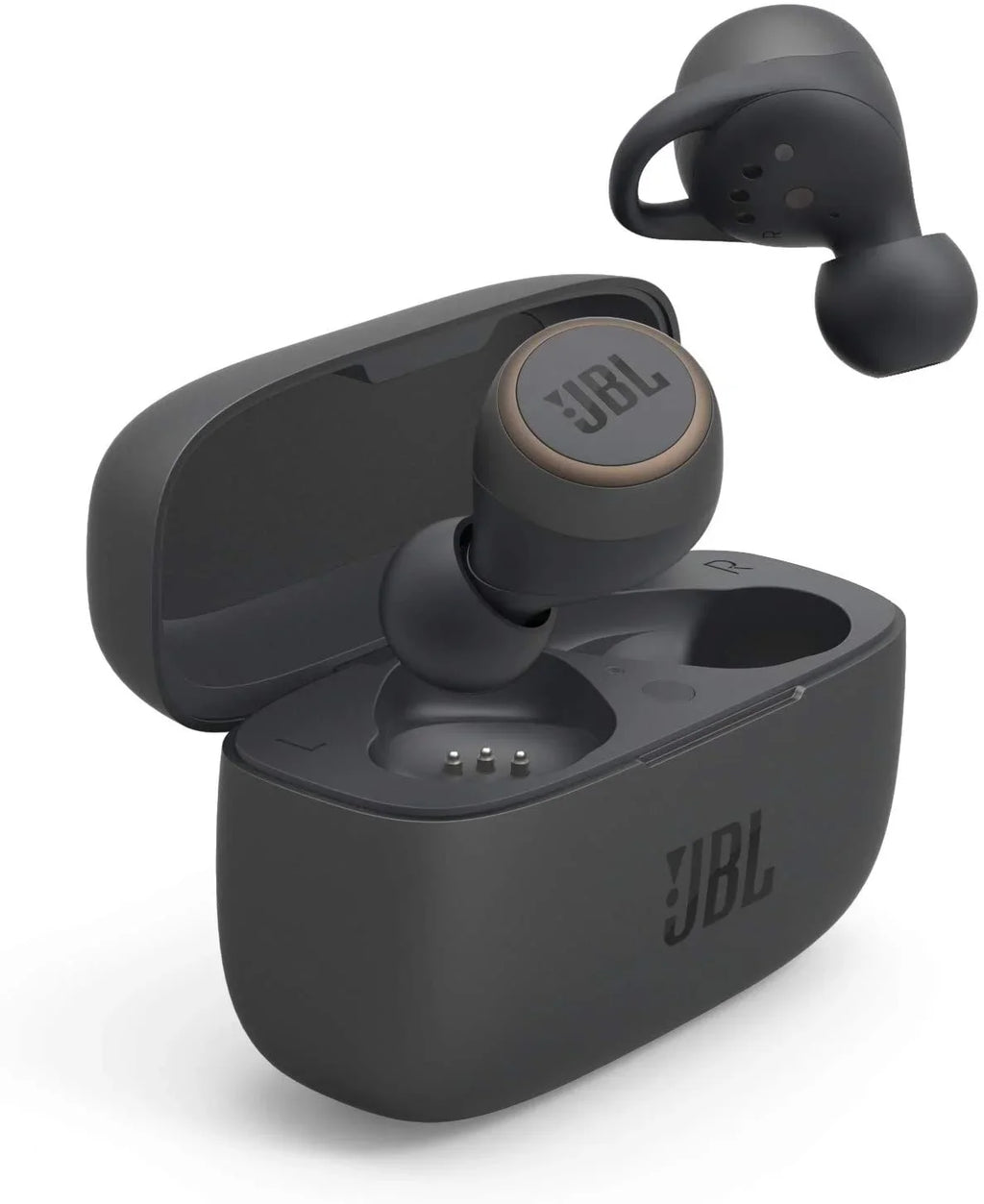 JBL Black Bluetooth Restored (Refurbished) Headphones Wireless 300TWS - In-Ear Live True