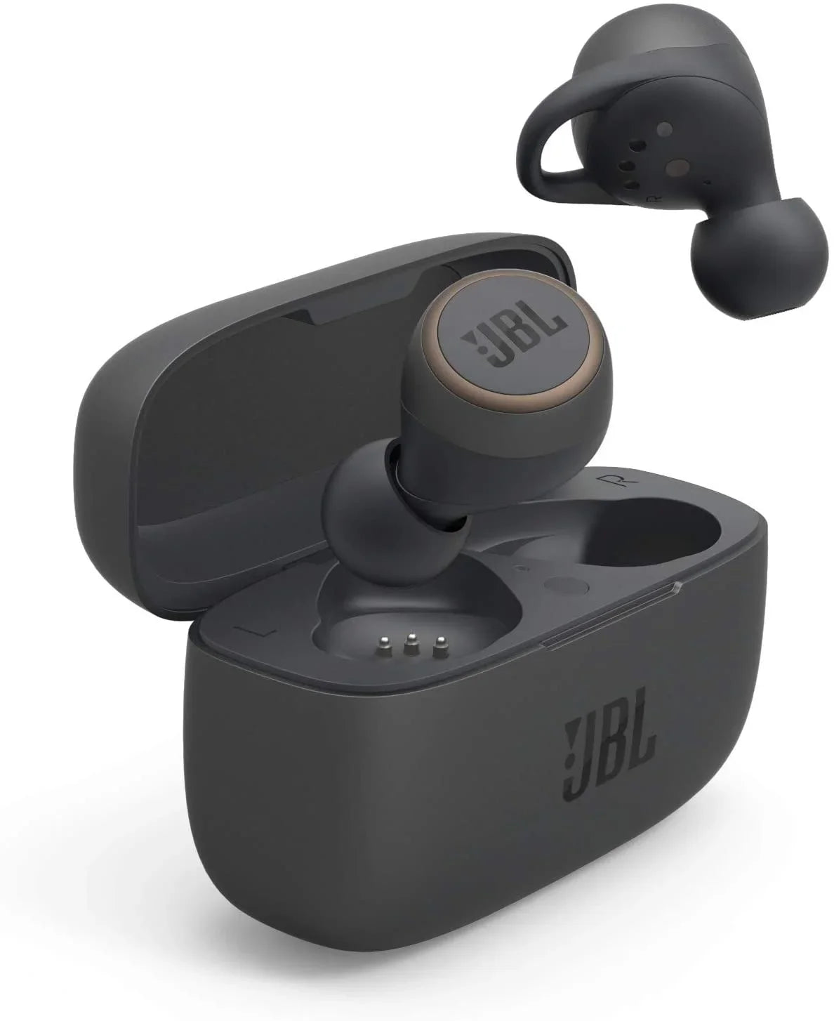 JBL Black Bluetooth Restored (Refurbished) Headphones Wireless 300TWS - In-Ear Live True
